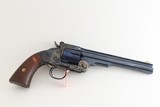 Taylor's & Co. Uberti Schofield 45 Colt, 7 inch barrel Charcoal Blue, Color Case Frame, NIB w/case - 3 of 7