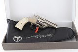 Taylor Uberti Schofield 45 Colt, 3.5 inch barrel,
Factory Nickel, Color Case Frame, Pearl Grips,
NIB w/case - 6 of 7