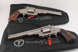 Taylor's & Co Uberti Schofield, Consecutive Pair, 45 Colt, 7 inch barrel,nickel finish, NIB, No sales tax - 1 of 6