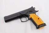 CZ 75 Tactical Sport Orange 40 S&W 5 inch, with case and 3 mags, excellent plus condition - 2 of 7