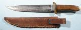 LATE 19TH CENT. LARGE AMERICAN BOWIE KNIFE AND ASSOCIATED SCABBARD. - 2 of 2