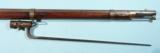 EXCELLENT EARLY SPRINGFIELD U.S. MODEL 1855 RIFLE MUSKET WITH BAYONET.- 3 of 8