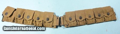 WW1 MILLS U.S. MODEL 1903/07 RIFLE CARTRIDGE BELT.