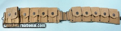 WW1 U.S. MODEL 1918 MOUNTED CARTRIDGE BELT DATED 1918. 