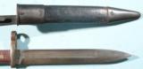 RARE U.S. NAVY MODEL 1895 LEE STRAIGHT PULL KNIFE BAYONET
WITH TYPE 1 SCABBARD. - 3 of 3
