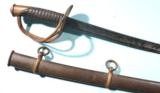 MARYLAND ASSOCIATED CONFEDERATE “M” MARKED U.S. CAVALRY SABER AND CSA SCABBARD. - 2 of 11