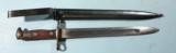 EARLY U.S. SPRINGFIELD KRAG RIFLE BAYONET DATED 1894 WITH SCABBARD. - 4 of 5