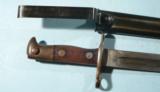EARLY U.S. SPRINGFIELD KRAG RIFLE BAYONET DATED 1894 WITH SCABBARD. - 5 of 5