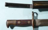 EARLY U.S. SPRINGFIELD KRAG RIFLE BAYONET DATED 1894 WITH SCABBARD. - 3 of 5