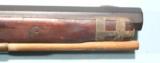 H.E. LEMAN PERCUSSION .50 CAL. FULL STOCK TRADE RIFLE WITH OLD RED BUTTERMILK PAINT STOCK CIRCA 1840. - 4 of 9