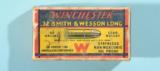 VINTAGE FULL BOX OF 98GR. WINCHESTER .32 SMITH & WESSON LONG CARTRIDGES FOR S&W, COLT NEW POLICE REVOLVERS OR H&R'S, CIRCA 1945. - 1 of 5