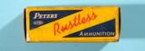 VINTAGE FULL BOX (50 COUNT) PETERS RUSTLESS .32 LONG COLT CARTRIDGES FOR THE COLT NEW LINE OR LIGHTNING REVOLVERS.
- 3 of 6