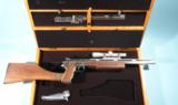 CASED WILDEY SURVIVOR PISTOL CARBINE .475 WILDEY MAG & .45 WIN MAG TWO BARREL HUNTER VERSION W/ SCOPE, CASE DIES, AMMO, ETC. - 1 of 8