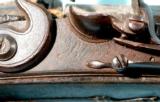NEW ENGLAND GEORGE III FLINTLOCK MUSKET FOWLER SIGNED BLAIR CA. 1770-80. - 3 of 6
