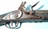 NEW ENGLAND GEORGE III FLINTLOCK MUSKET FOWLER SIGNED BLAIR CA. 1770-80. - 2 of 6