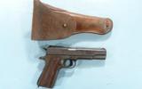 IDENTIFIED REMINGTON RAND WWII ARMY AIR CORPS 1911A1 OR 1911-A1 PISTOL WITH HOLSTER.
- 1 of 4