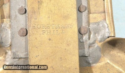 CIVIL WAR ERA HORSTMANN U.S. PATTERN 1851 BRASS MOUNTED ENLISTED SHOULDER SCALES.