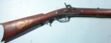 H.E. LEMAN PERCUSSION .50 CAL. FULL STOCK TRADE RIFLE WITH OLD RED BUTTERMILK PAINT STOCK CIRCA 1840. - 1 of 9