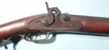 H.E. LEMAN PERCUSSION .50 CAL. FULL STOCK TRADE RIFLE WITH OLD RED BUTTERMILK PAINT STOCK CIRCA 1840. - 3 of 9