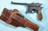 WW1 IMPERIAL GERMAN MAUSER C96 BROOMHANDLE 7.63MM PISTOL WITH HOLSTER-STOCK AND RIG.
- 1 of 12