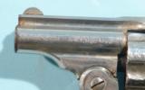 HARRINGTON & RICHARDSON NICKEL 1ST MODEL HAMMERLESS D.A. BICYCLE GUN .32S&W REVOLVER. - 4 of 4