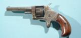 NICKEL HOPKINS & ALLEN XL NO. 1 NY .22SHORT SPUR TRIGGER REVOLVER.- 1 of 3