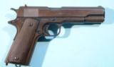 WW1 COLT U.S.ARMY MODEL 1911 SEMI-AUTO .45 ACP PISTOL CIRCA 1917. - 1 of 5