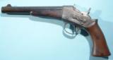 REMINGTON U.S. ARMY MODEL 1871 ROLLING BLOCK SINGLE SHOT PISTOL CIRCA 1872-4.- 1 of 7