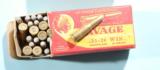 THREE (3) PARTIAL BOXES (50 CT.) SAVAGE .25-20 WIN. CARTRIDGES CIRCA 1950’S.- 3 of 3