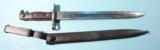 SPRINGFIELD KRAG U.S. MODEL 1892 KNIFE BAYONET DATED 1899 WITH SCABBARD. - 3 of 4