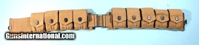 WW1 RUSSELL U.S. 1914 MOUNTED CARTRIDGE BELT FOR THE MODEL 1903 RIFLE.