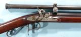 N.W. CHOATE PERCUSSION SHARPSHOOTER’S RIFLE AND MOGG SCOPE CIRCA 1860-65. - 2 of 10