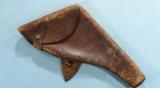 BRITISH WWI WEBLEY .455 CAL. 6” REVOLVER HOLSTER DATED 1917. - 1 of 4