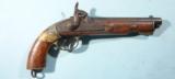 BRITISH PATTERN 1858 PERCUSSION CAVALRY SERVICE PISTOL FOR THE EAST INDIAN GOVERNMENT DATED 1867. - 1 of 5