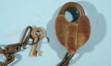 VINTAGE B&O BALTIMORE & OHIO RAILROAD HEART SHAPED LOCK & KEY BY F.S. HDW CO.
- 3 of 3