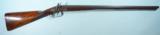 RARE MANTON’S PATENT INFRINGEMENT TUBELOCK 12 BORE DOUBLE SHOTGUN BY WM. MOORE OF LONDON CA. 1818. - 1 of 11
