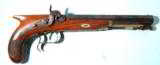 AMERICAN SOUTHERN MARKET PERCUSSION SAW HANDLED
DUELING PISTOL BY VAN WART SON & CO. OF BIRMINGHAM CIRCA 1840’S. - 1 of 8