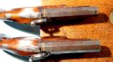 CASED PAIR BRITISH HENRY TATHAM JR. PERCUSSION OFFICER’S GREAT COAT PISTOLS CIRCA 1840’S. - 7 of 10