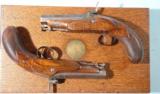 CASED PAIR BRITISH HENRY TATHAM JR. PERCUSSION OFFICER’S GREAT COAT PISTOLS CIRCA 1840’S. - 4 of 10