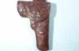 MINT H.H. HEISER No. 738 MEXICAN CARVED HOLSTER FOR 1911 AUTOMATIC WITH SWIVEL LOOP, Circa 1915 ON. - 3 of 5