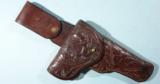 MINT H.H. HEISER No. 738 MEXICAN CARVED HOLSTER FOR 1911 AUTOMATIC WITH SWIVEL LOOP, Circa 1915 ON. - 1 of 5