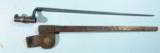 SPRINGFIELD U.S. MODEL 1873 TRAPDOOR BAYONET AND SCABBARD WITH FROG. - 4 of 5