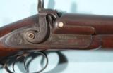 JOAB HAPGOOD, BOSTON MASS. PERCUSSION DOUBLE 10 GAUGE SHOTGUN CIRCA 1850’S. - 4 of 7