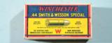 PRE-WW2 BOX (50) WINCHESTER .44 S.&W. SPECIAL CARTRIDGES.- 3 of 5