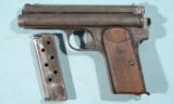 HUNGARIAN FEG FROMMER MILITARY STOP M1912 OR M12
.32ACP SEMI-AUTO PISTOL. - 1 of 6