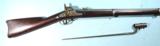 CIVIL WAR SPRINGFIELD U.S. MODEL 1863 RIFLE MUSKET DATED 1863 W/ BAYONET. - 1 of 8