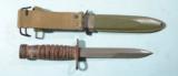 WW2 U.S. M4 BAYONET & M8 SCABBARD FOR M-1 CARBINE BY UTICA. - 2 of 3