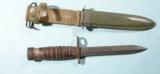 WW2 U.S. M4 BAYONET & M8 SCABBARD FOR M-1 CARBINE BY UTICA. - 1 of 3