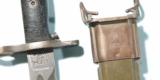 WW2 U.S. U.F.H. MODEL M1905E1 OR 1942 OR M1942 MODEL BAYONET & SCAB FOR M-1 GARAND RIFLE.- 1 of 3