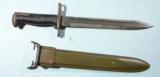 WW2 U.S. U.F.H. MODEL M1905E1 OR 1942 OR M1942 MODEL BAYONET & SCAB FOR M-1 GARAND RIFLE.
- 1 of 3